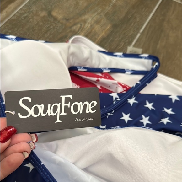 Women's Star-Patterned Navy Top - Picture 8 of 10